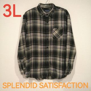 アベイル(Avail)のSPLENDID SATISFACTION メンズチェックシャツ 3L(シャツ)