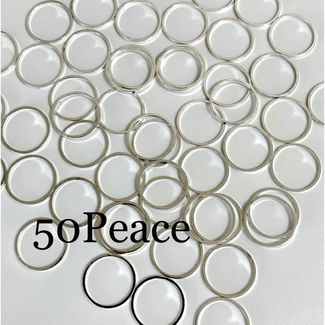 シルバーサークルリング50Peace ハンドメイドの素材/材料(各種パーツ)の商品写真