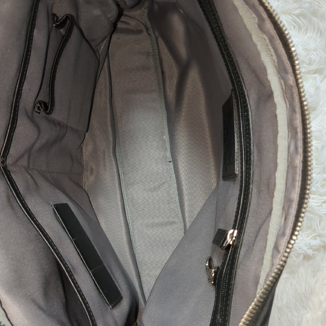 美品 COACH ビジネスバック 2way ブラック レザー シグネチャー