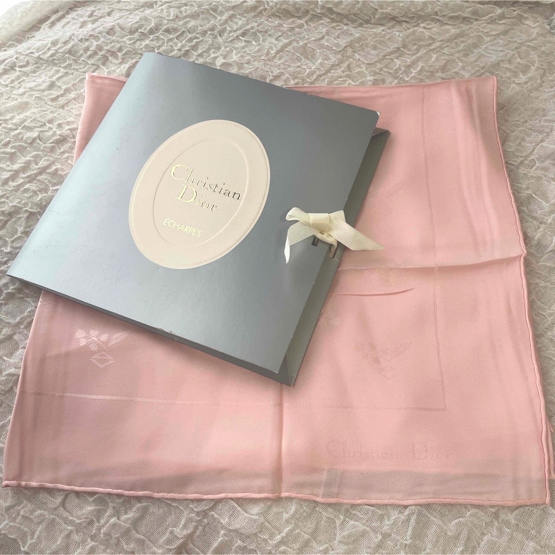 Christian Dior/ディオール ヴィンテージスカーフ ピンク
