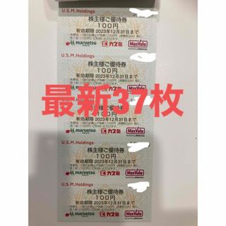 イオン(AEON)の【最新】マルエツ　株主優待券　3700円(その他)