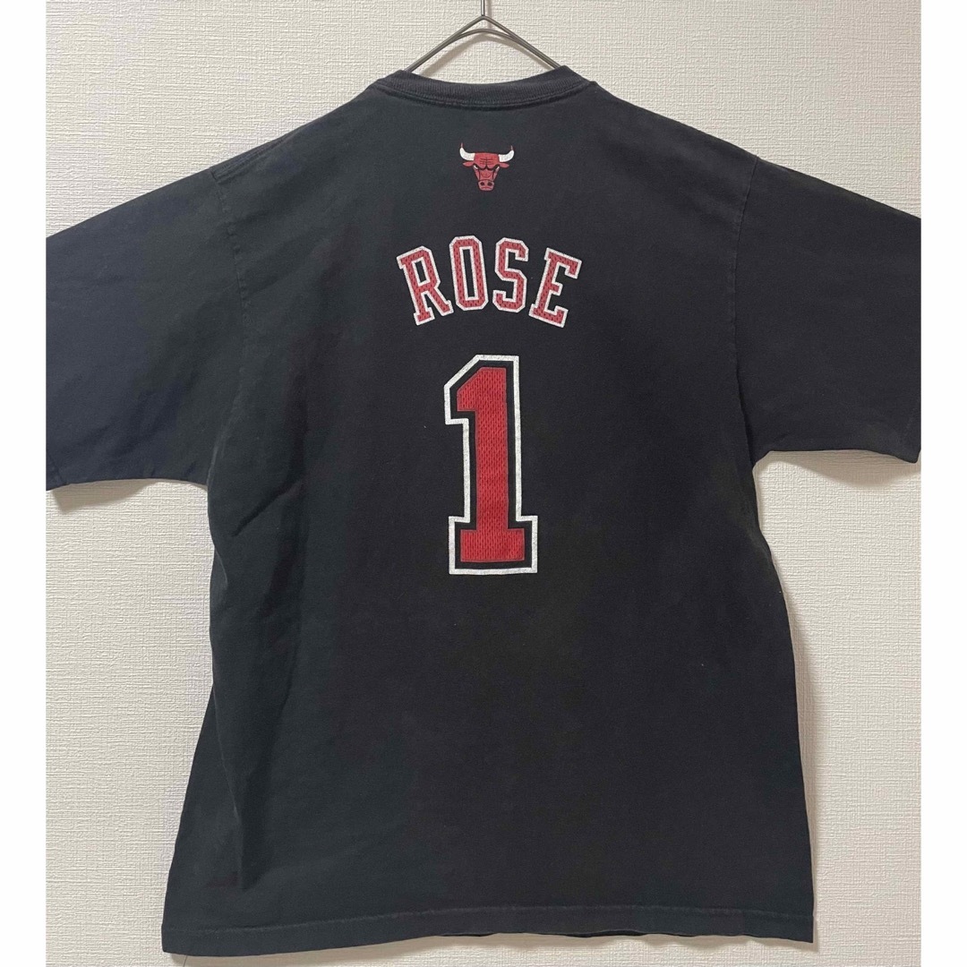 adidas(アディダス)のadidas NBA シカゴ ブルズ Tシャツ 黒 古着 ヴィンテージ メンズのトップス(Tシャツ/カットソー(半袖/袖なし))の商品写真