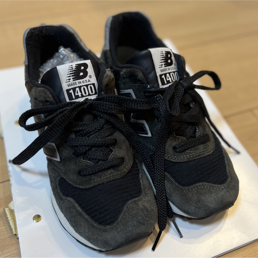 1400 23.0cm ニューバランス new balance スニーカー 黒-