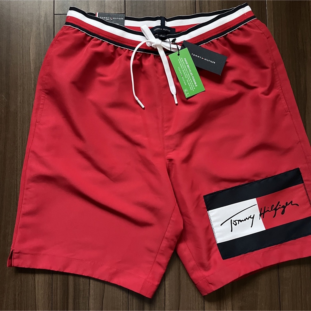 Tommy Hilfiger Swim Trunks  レッド メンズの水着/浴衣(水着)の商品写真