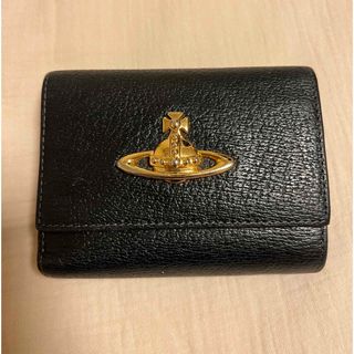 Vivienne Westwood ヴィヴィアン がま口 二つ折り財布 ブラック
