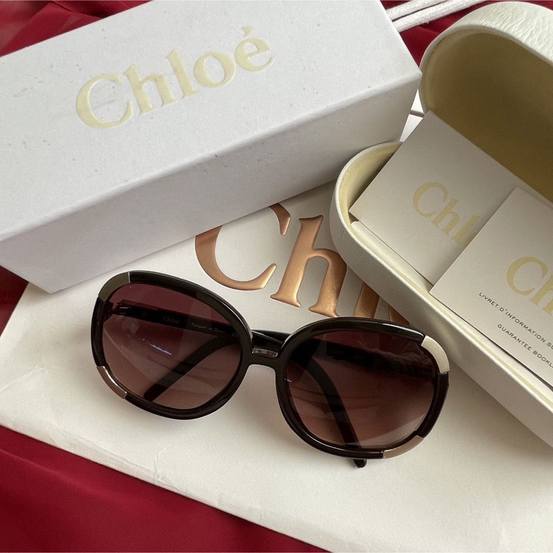Chloe(クロエ)の定番 人気 Chloe サングラス used 一式 お買い得 半額以下 レディースのファッション小物(サングラス/メガネ)の商品写真