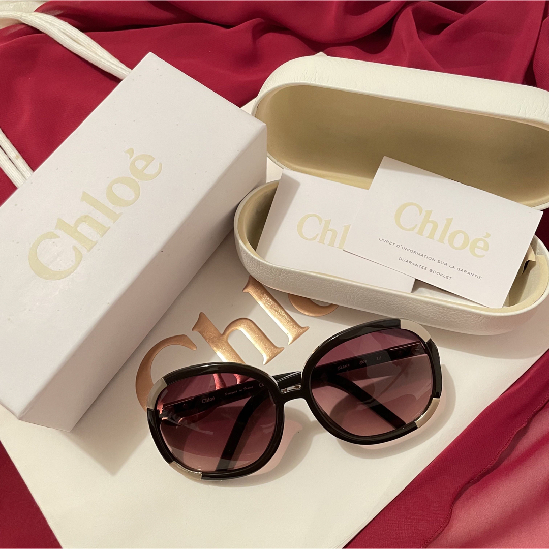 Chloe(クロエ)の定番 人気 Chloe サングラス used 一式 お買い得 半額以下 レディースのファッション小物(サングラス/メガネ)の商品写真