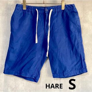 ハレ(HARE)のハレ　HARE  綿54%  ハーフパンツ　青　S  麻46%(ショートパンツ)