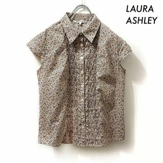 ローラアシュレイ(LAURA ASHLEY)のLAURA ASHLEY ローラアシュレイ★ペイズリー柄 フレンチ袖ブラウス(シャツ/ブラウス(半袖/袖なし))