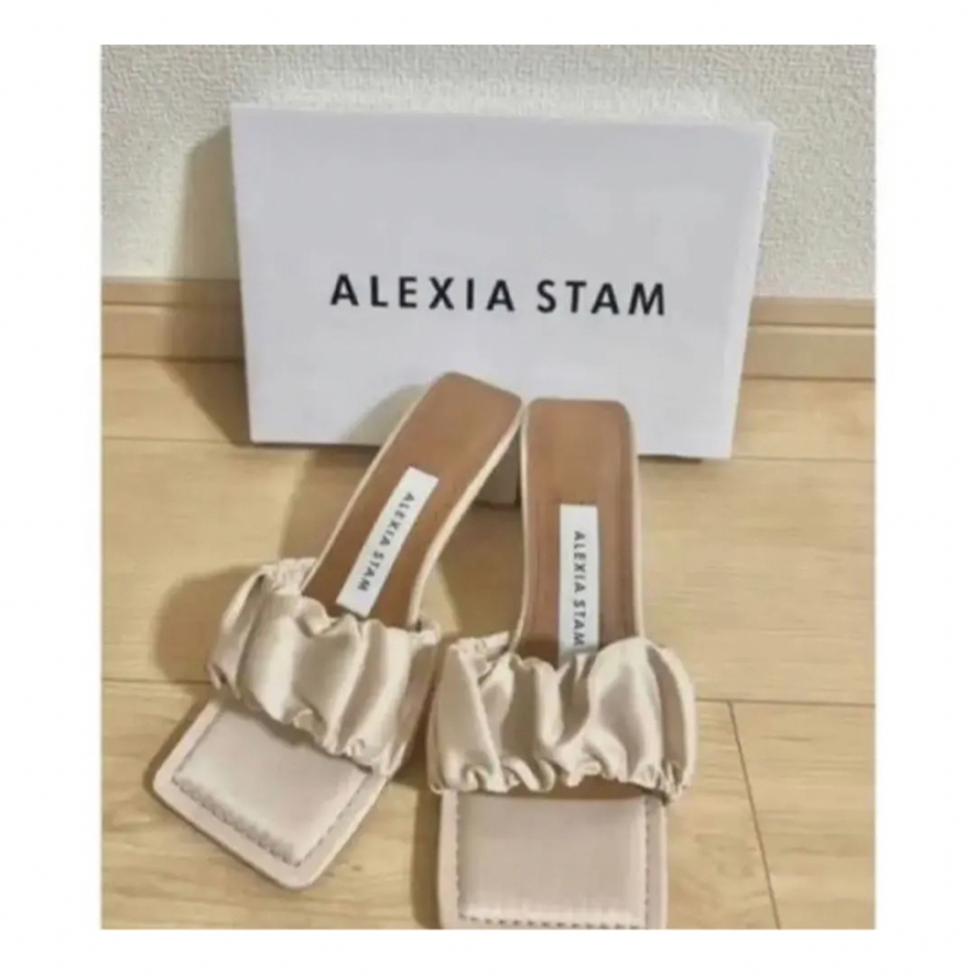 ALEXIA STAM - 完売品 新品未使用 ALEXIASTAM サテンサンダル ピンク S