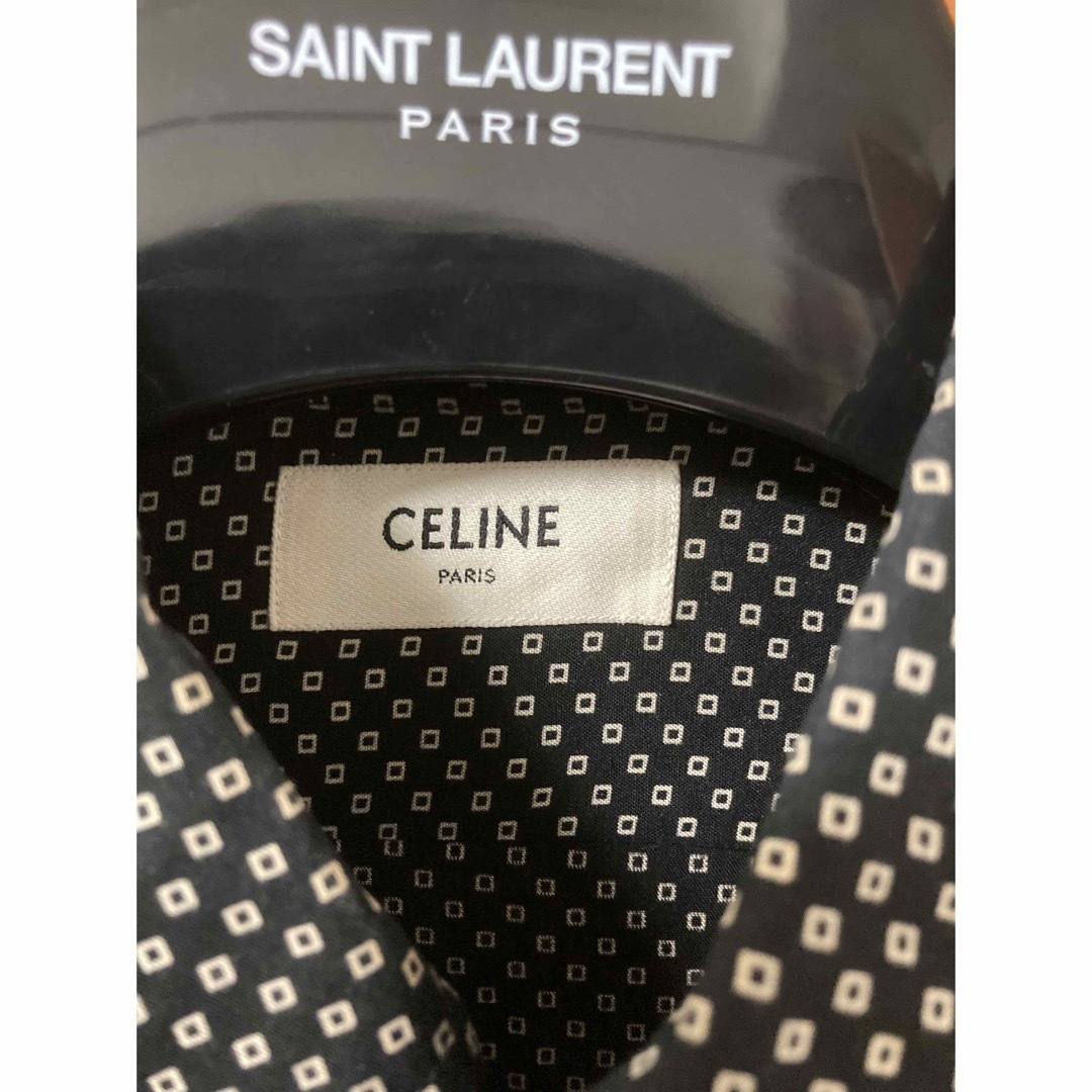 celine(セリーヌ)のセリーヌ　シャツ　長袖　スクエア　ドット　美品 メンズのトップス(シャツ)の商品写真