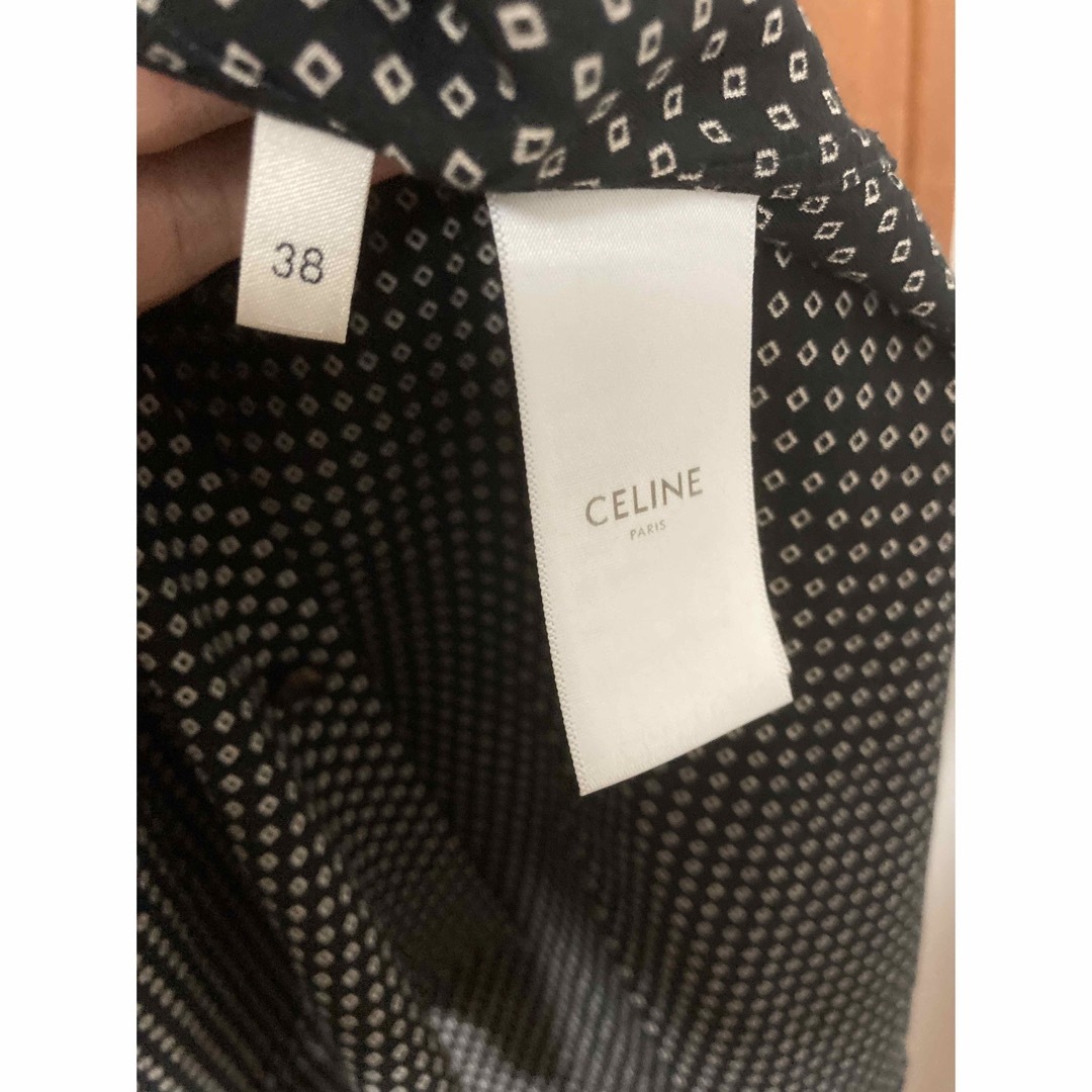 celine(セリーヌ)のセリーヌ　シャツ　長袖　スクエア　ドット　美品 メンズのトップス(シャツ)の商品写真