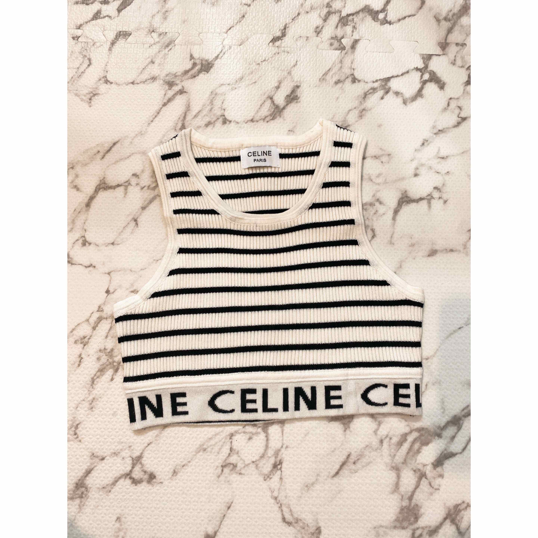 celine - CELINE ブラトップ タンクトップ ボーダー Mの通販 by i25's