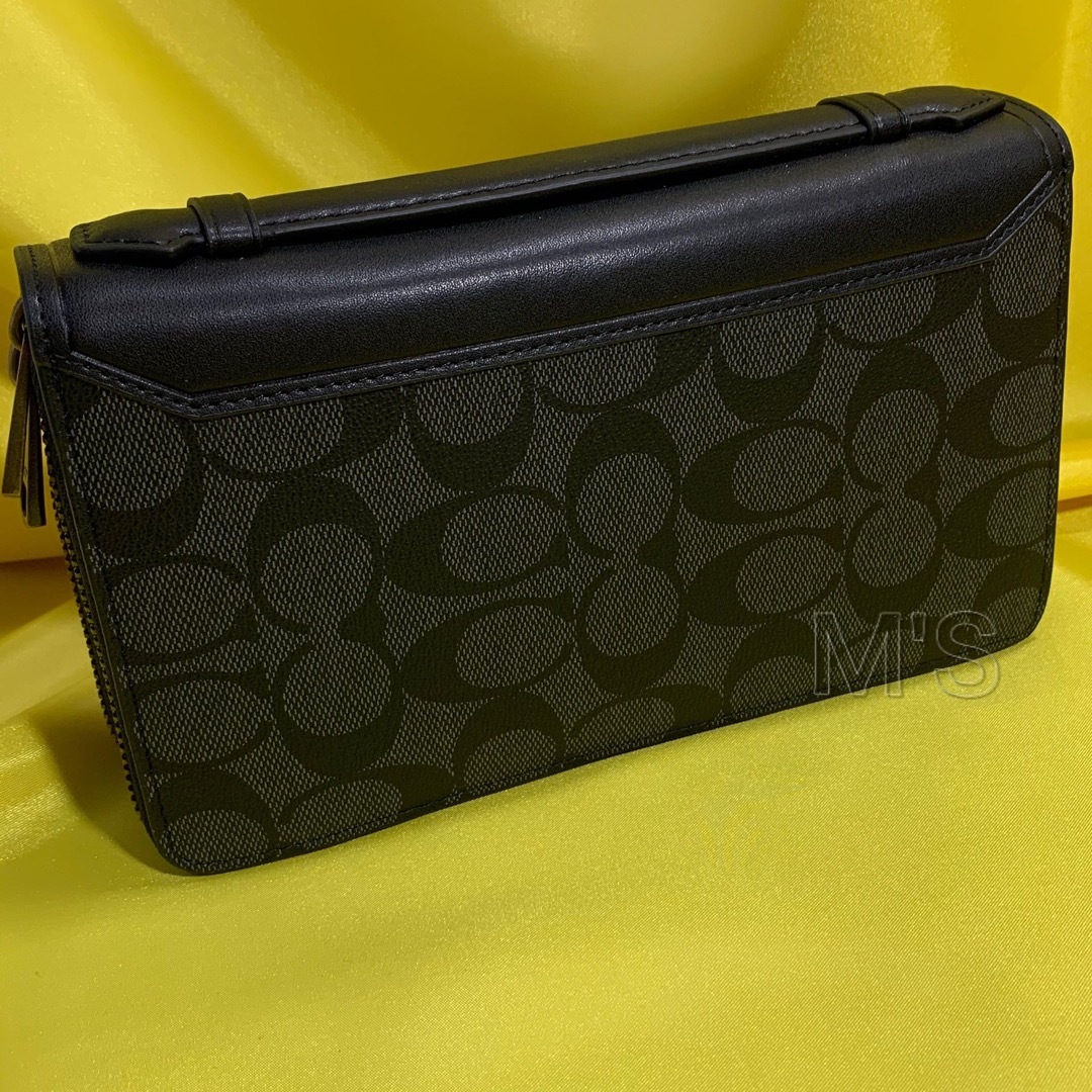 COACH(コーチ)の【ゲリラSALE】コーチ ダブルジップ トラべルオーガナイザー  メンズのファッション小物(長財布)の商品写真