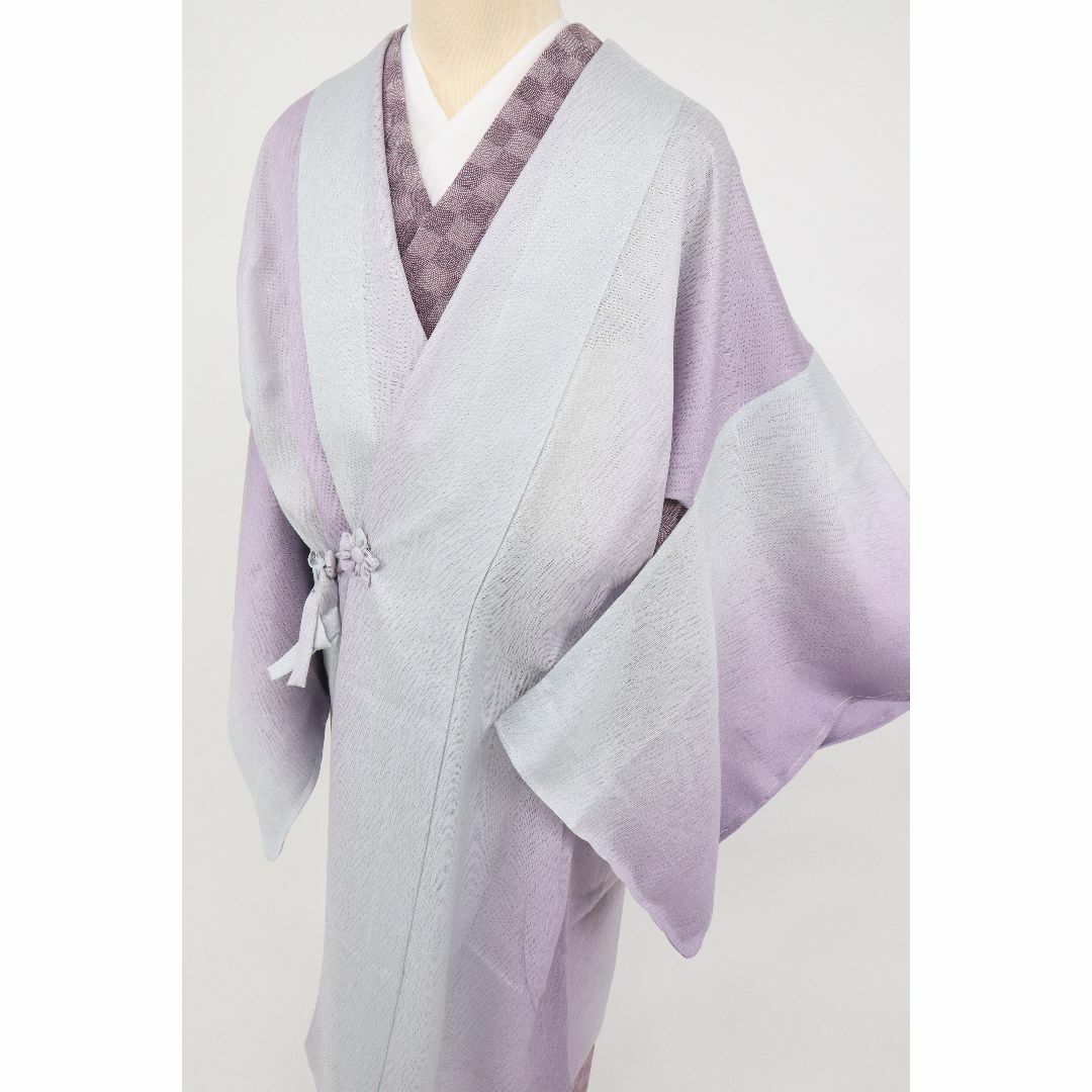 道中着『紋紗』塵除け□和装コート◇縦ライングラデ◇正絹着物上◇CP5