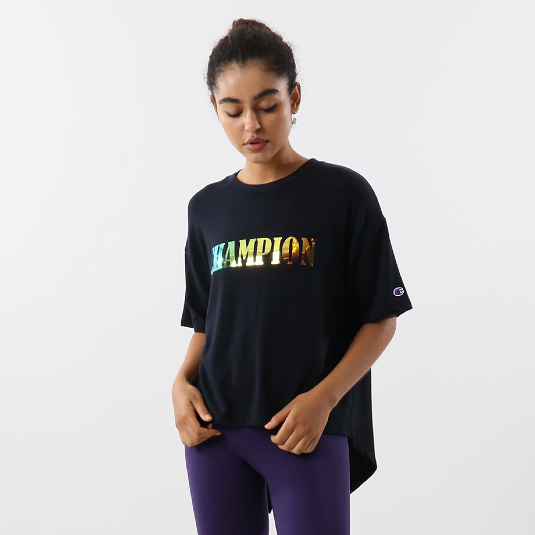 Champion(チャンピオン)の新品M  チャンピオン  ウィメンズ ショートスリーブTシャツ スポーツ レディースのトップス(Tシャツ(半袖/袖なし))の商品写真