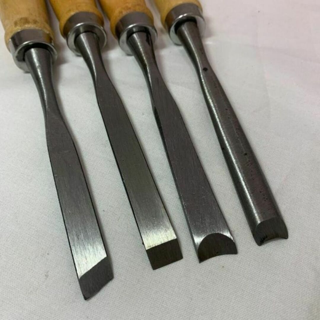 再入荷】彫刻刀 12本セット 木製柄 ノミ 工作 木彫り 版画 DIY 工具 高級 彫刻刀 ノミ 大工道具 アート