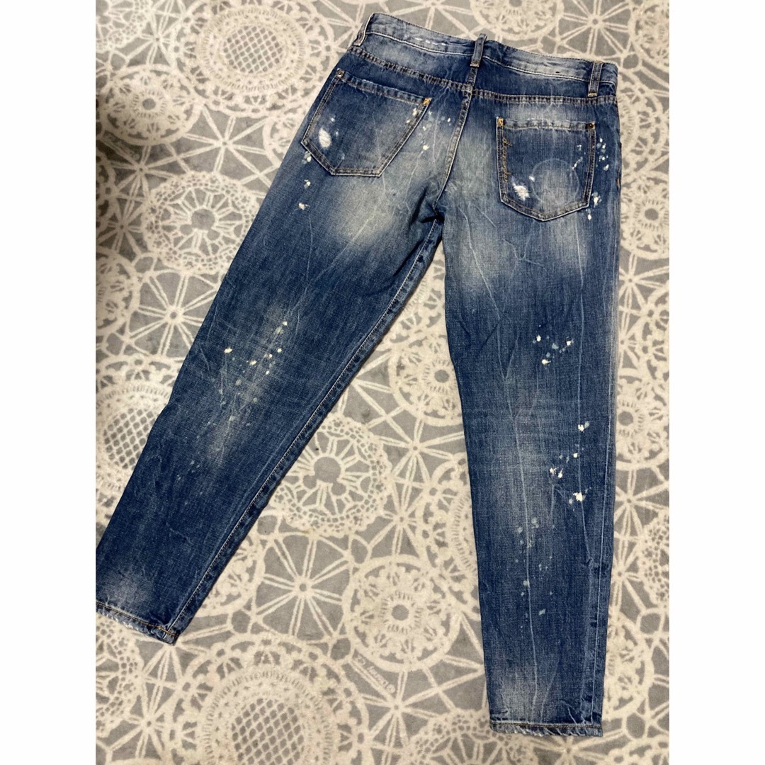DSQUARED2 ディースクエアード テーパード ダメージリメイク デニム