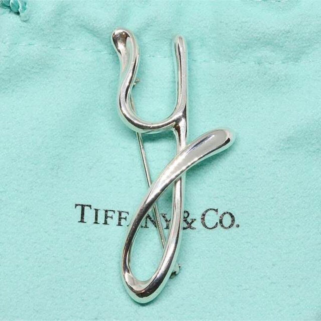 希少　美品　Tiffanyティファニーシルクネックレス　クロス　ラージ　シルバ