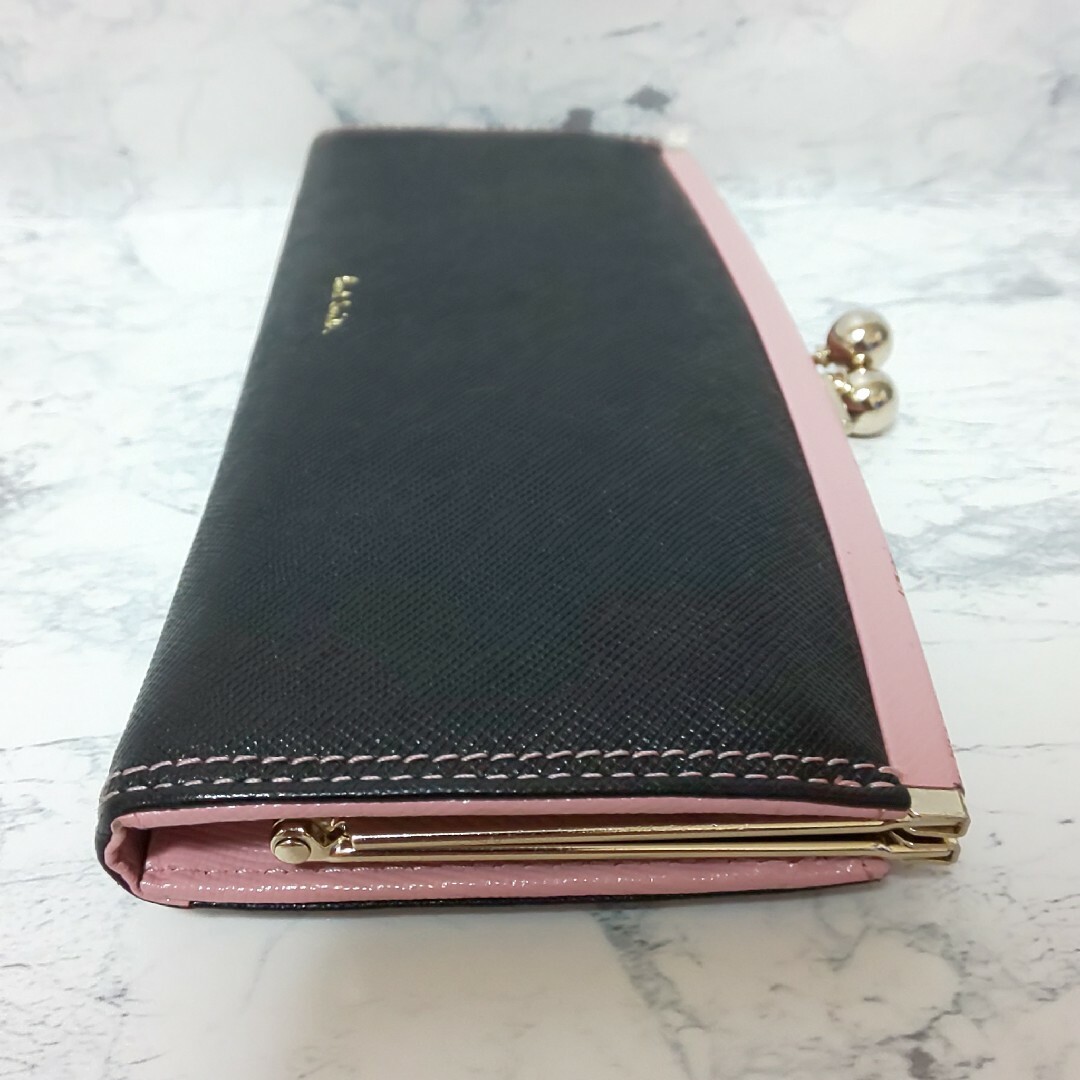 【美品/箱付】Paul Smith がま口 ロングウォレット サフィアーノレザー