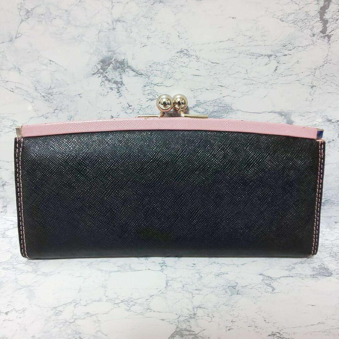 【美品/箱付】Paul Smith がま口 ロングウォレット サフィアーノレザー