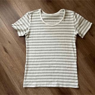 ムジルシリョウヒン(MUJI (無印良品))の無印良品　ボーダーカットソー半袖(Tシャツ(半袖/袖なし))