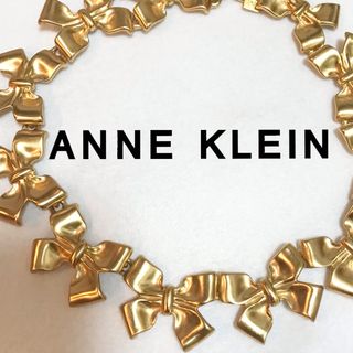 アンクライン(ANNE KLEIN)の【未使用】アンクライン　リボン　ネックレス(ネックレス)