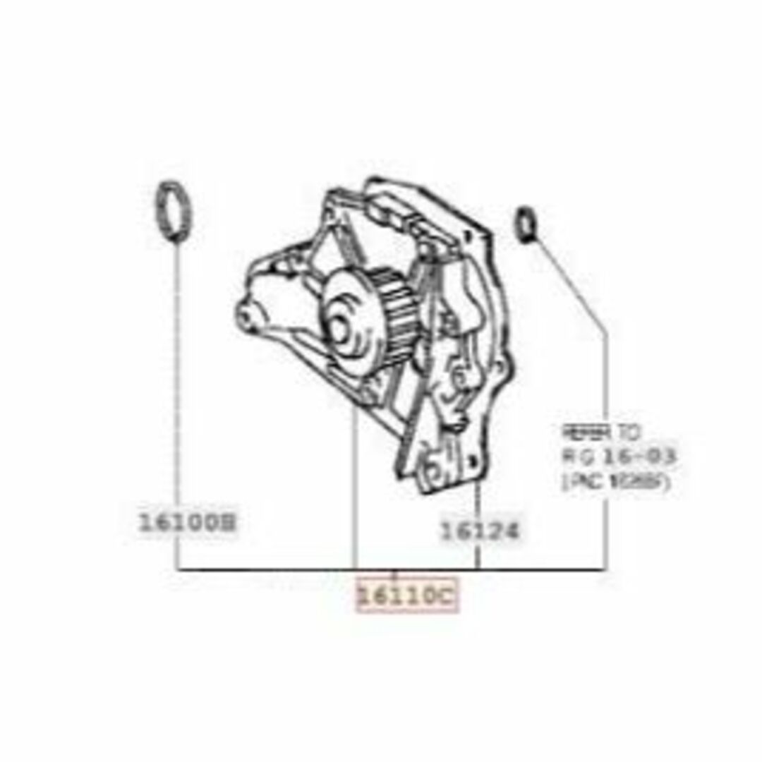 トヨタ★純正★ エンジンウォータポンプ ASSY 3SGE SXE10