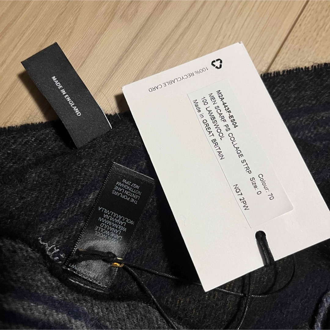 新品未使用　paul smith ポールスミス ストライプマフラー