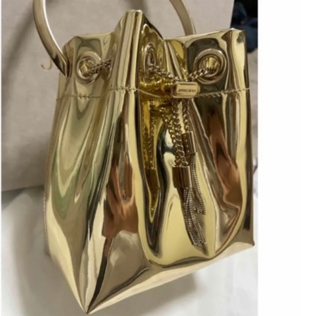 ★JIMMY CHOO★BON BON メタルハンドル ミニバッグ