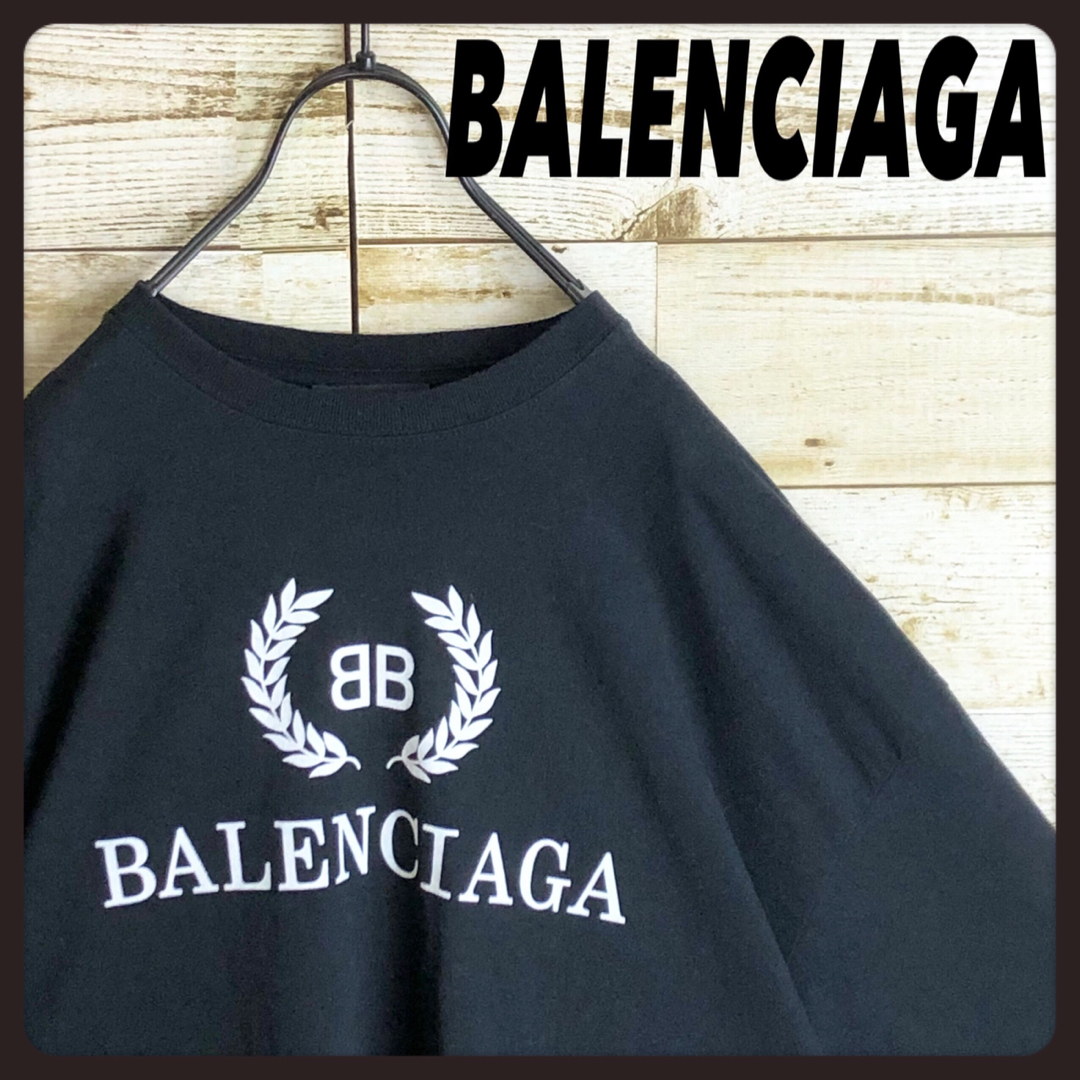 Tシャツ/カットソー(半袖/袖なし)BALENCIAGA バレンシアガ ビックロゴ入り tシャツ