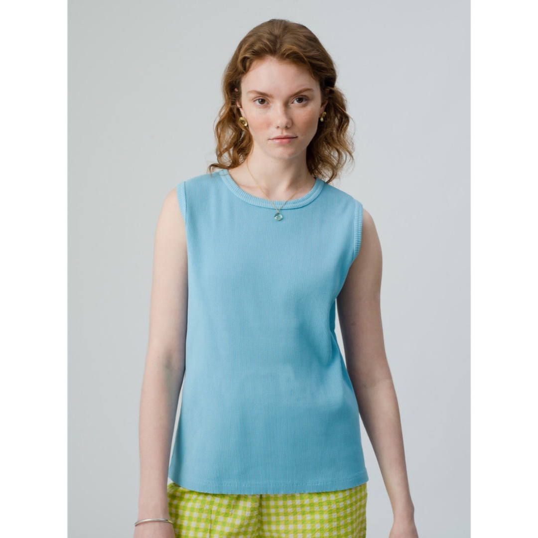 Organic Cotton Rib Neck Tank Top