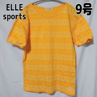 エル(ELLE)のELLE SPORT エル スポーツ Tシャツ 半袖 オレンジイエロー 9号(Tシャツ(半袖/袖なし))