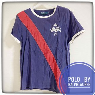 ポロラルフローレン(POLO RALPH LAUREN)のPolo   by RalphLauren  リンガーTシャツ 刺繍ロゴ　M(Tシャツ/カットソー(半袖/袖なし))