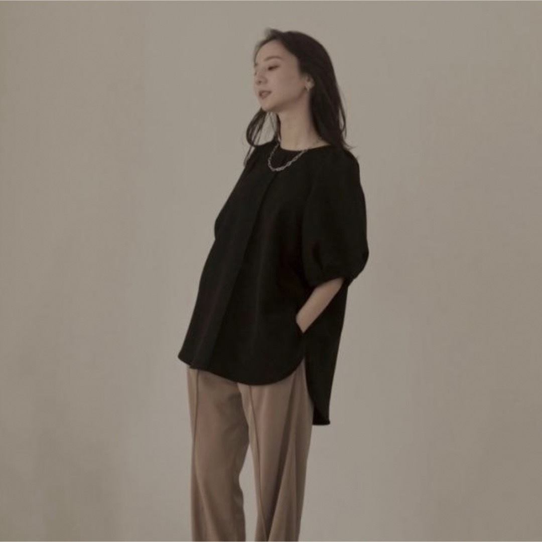 louren / puff sleeve over blouse - シャツ/ブラウス(半袖/袖なし)