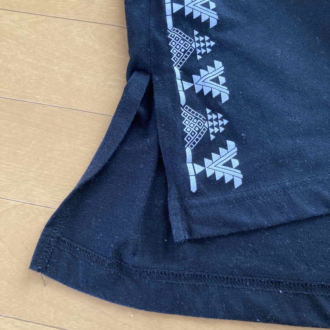 レディース　Ｖネック　黒Ｔシャツ　LL レディースのトップス(Tシャツ(半袖/袖なし))の商品写真