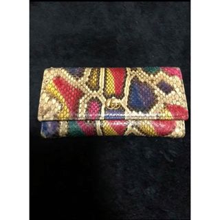 グッチ(Gucci)のGUCCI グッチ 長財布 パイソン マルチカラー(財布)