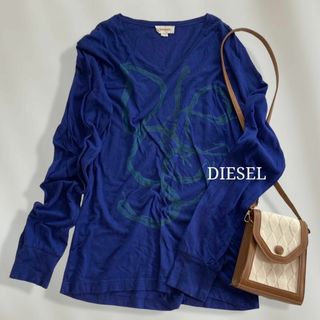 【人気♡】　ディーゼル　DIESEL　Vネックグラフィックカットソー　カジュアル(Tシャツ(長袖/七分))