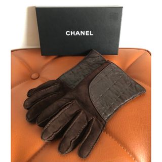 シャネル(CHANEL)のシャネル CHANELレザー チョコバー グローブ(手袋)