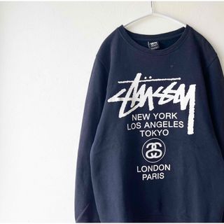 【XL】新品 STUSSY ステューシー WorldTour Crew ST09