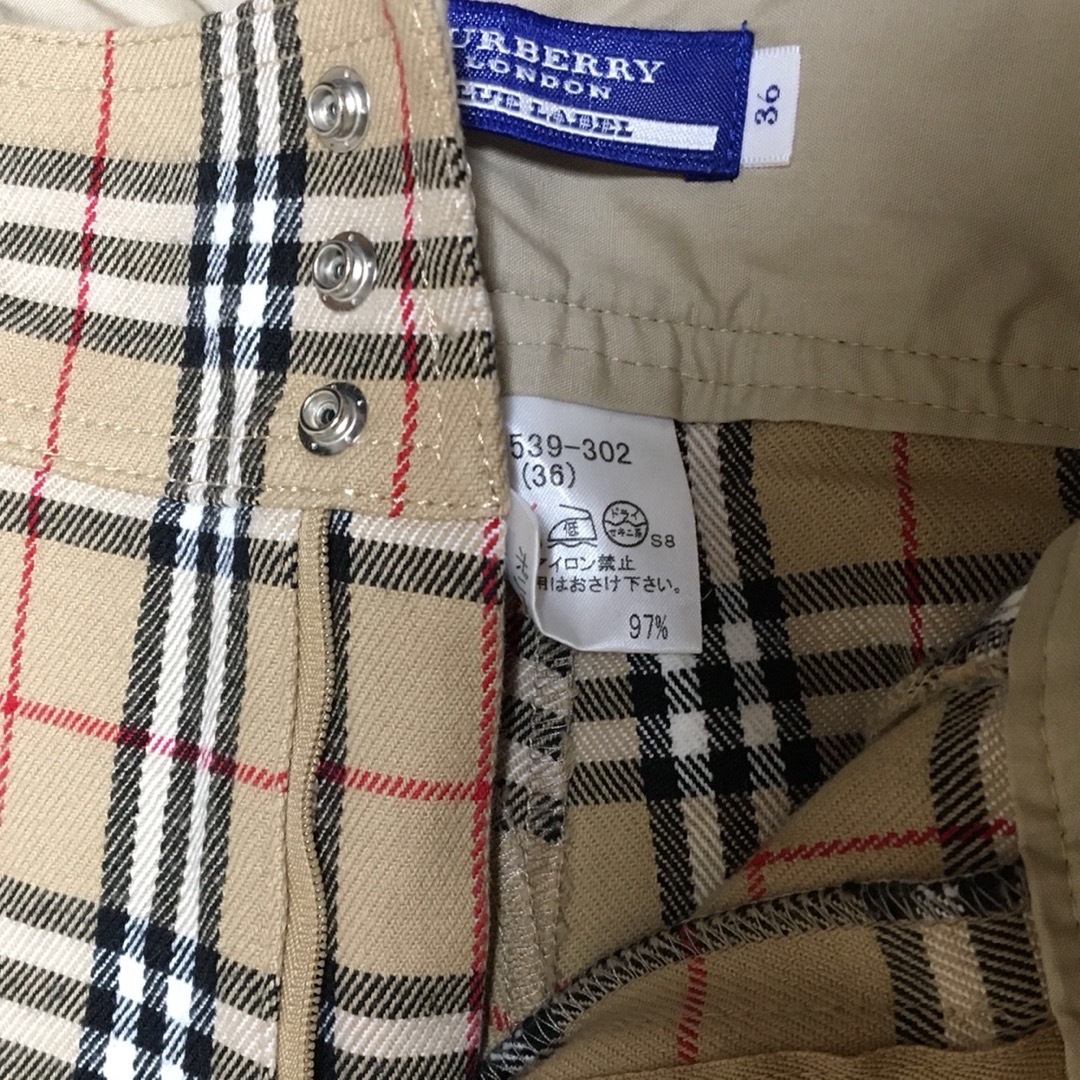 BURBERRY BLUE LABEL(バーバリーブルーレーベル)のバーバリーブルーレーベル　ノバチェック　ハーフパンツ レディースのパンツ(ハーフパンツ)の商品写真