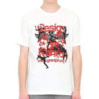 グラニフ(Design Tshirts Store graniph)の新品！グラニフ 仮面ライダー ショッカー 縦ロゴ Tシャツ メンズ SSサイズ(Tシャツ/カットソー(半袖/袖なし))