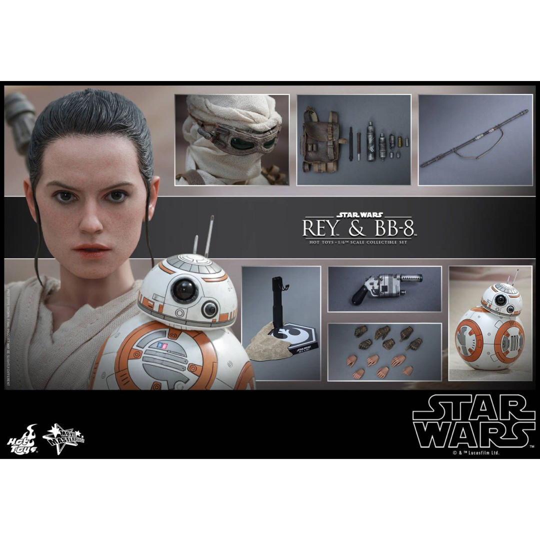 ホットトイズ MMS337 １／６フィギュア　レイ＆ＢＢ-８（２体セット）