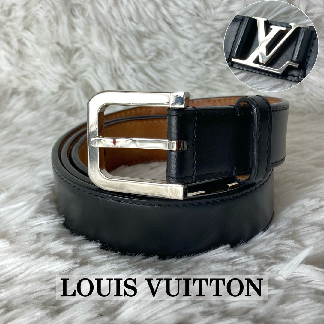 LOUIS VUITTON ベルト レザー ブラック 小物 メンズ | www.trevires.be