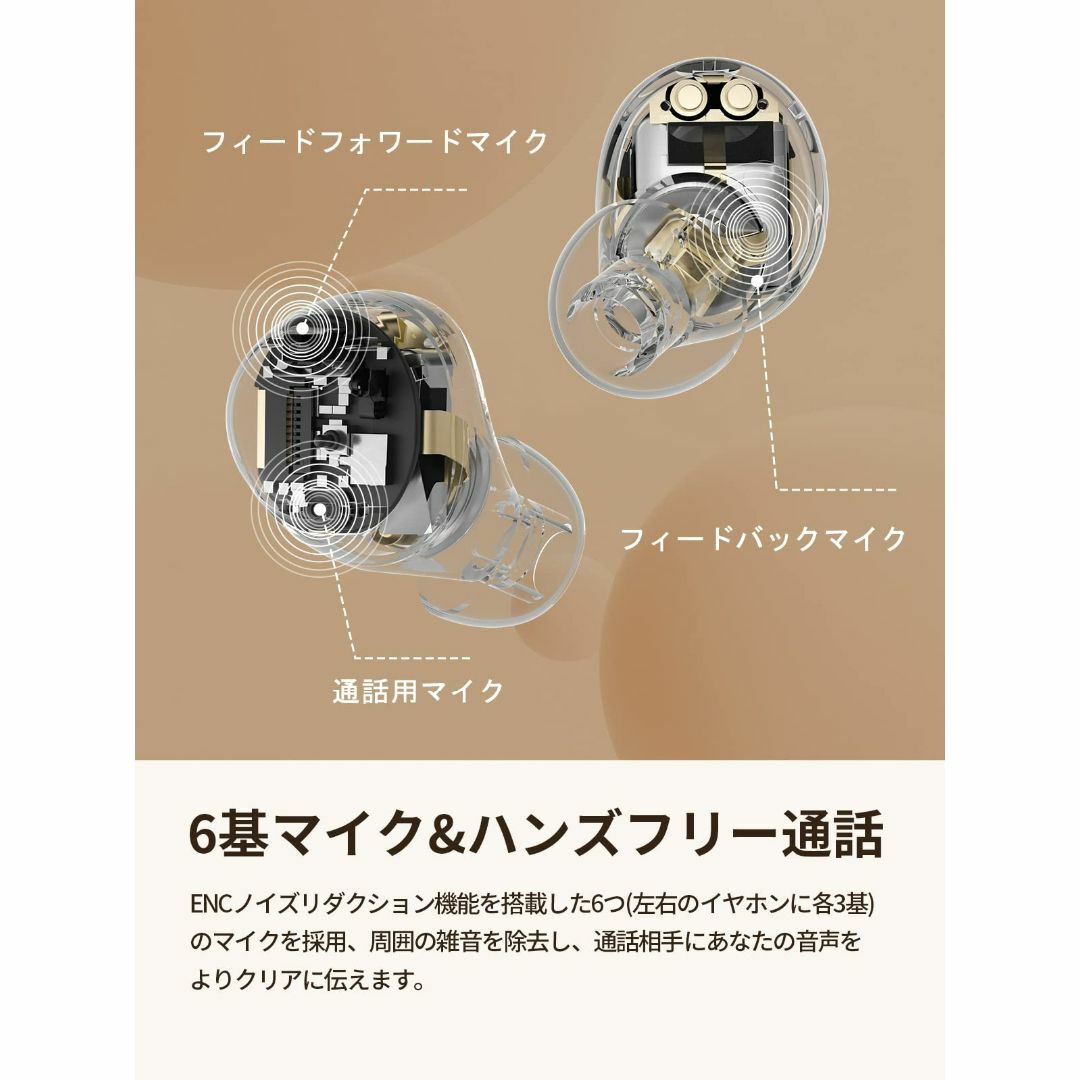 QCY ArcBuds ノイズキャンセリングワイヤレスイヤホン