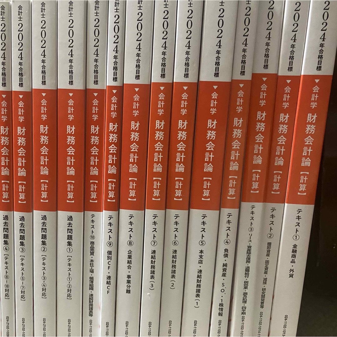 TAC 会計士講座 2024年度合格目標 テキスト・問題集(財務計算・管理