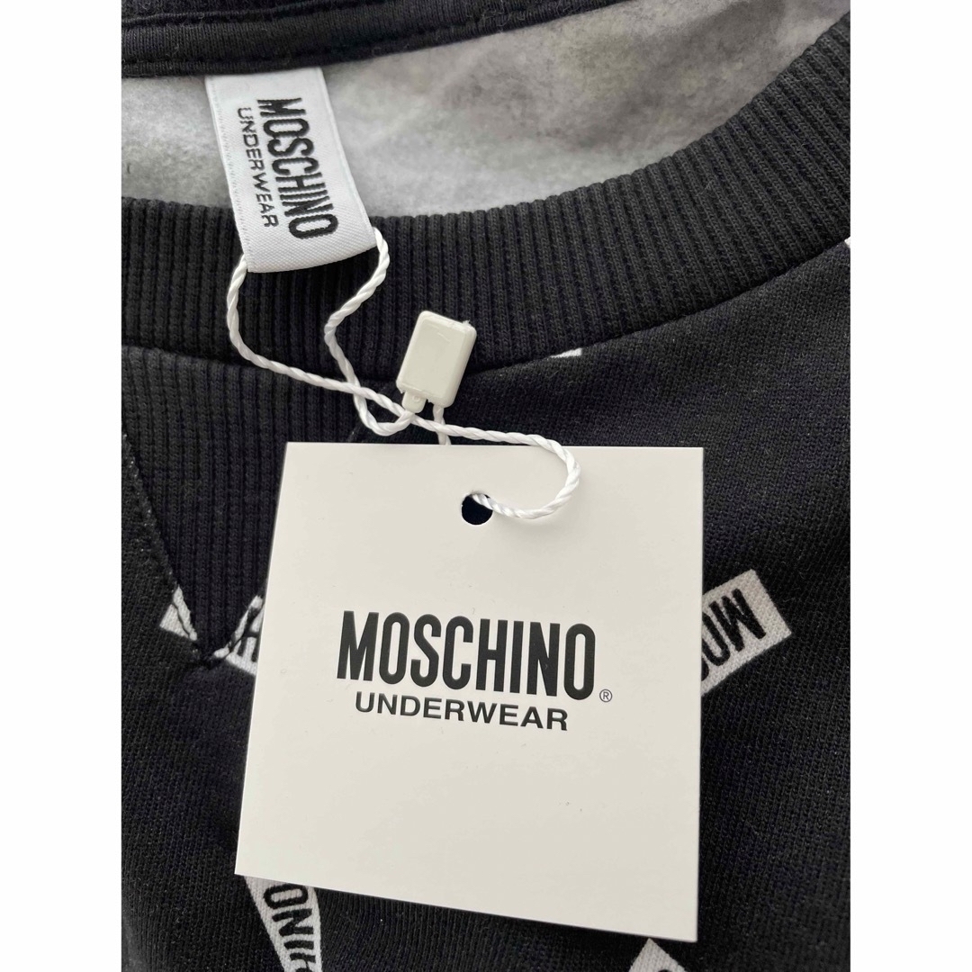 【新品】MOSCHINO モスキーノ  ロゴ 半袖 スウェットワンピース XS