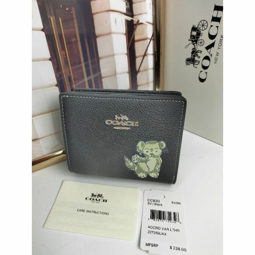 新品 未使用❤️COACH コーチ CC920 ハッピー ドッグ 二つ折りミニ財布