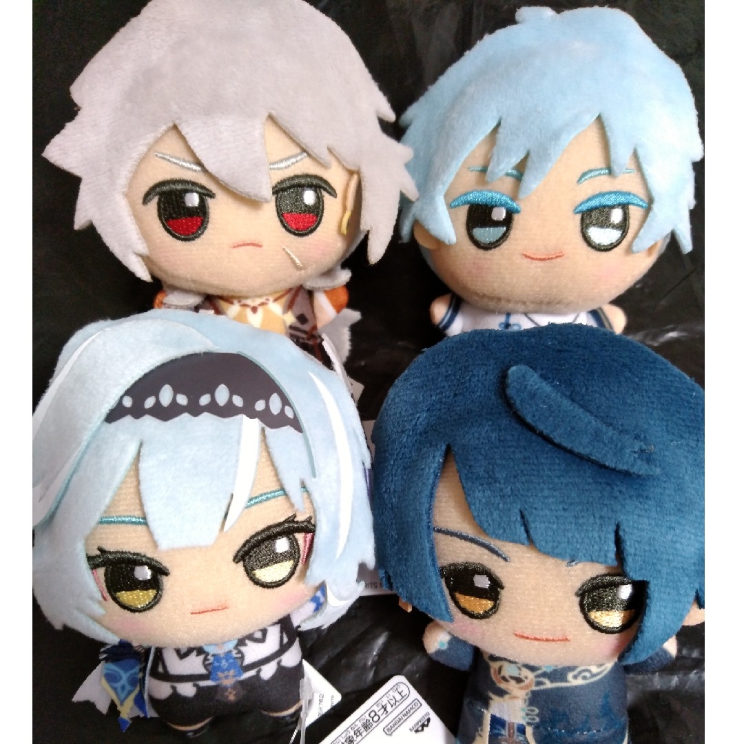 新品4点 原神 ちびぐるみ vol.6 重雲 エウルア レザー 行秋 ぬいぐるみ
