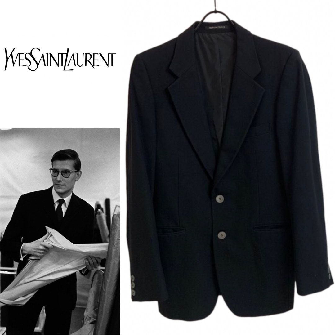 YVES SAINT LAURENT 80s フランス製 テーラードジャケット